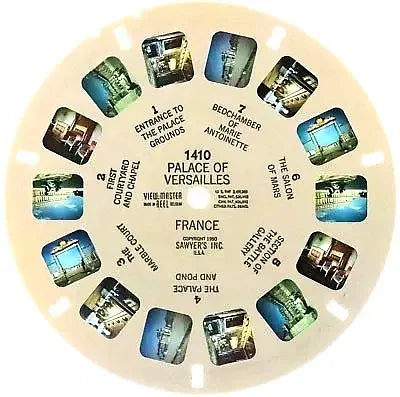 1 ANDREW - Palace of Versailles - France - View-Master Printed Reel - vintage - 1950s - (1410) Reels 3dstereo 
