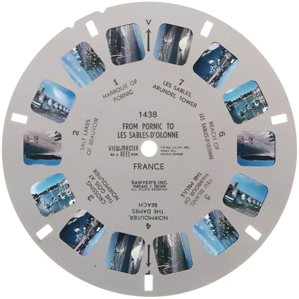 8 ANDREW - From Pornic to Les Sables-D'Olonne - France - View-Master Single Reel - vintage - 1438 Reels 3dstereo 
