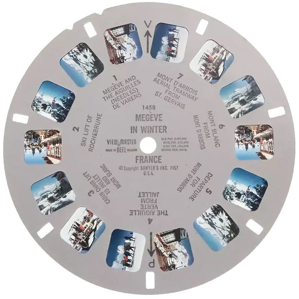 5 ANDREW - Megeve in Winter - France - View-Master Single Reel - 1957 - vintage - 1458 Reels 3dstereo 