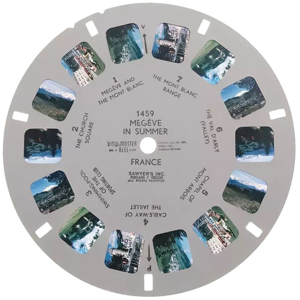 Megeve in Summer - France - View- Master Single Reel - vintage - 1459 Reels 3dstereo 