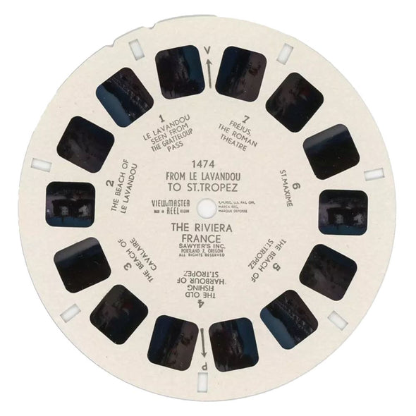 5 ANDREW - From Le Lavandou to St. Tropez - Riviera France - View-Master Single Reel - vintage - #1474 Reels 3dstereo 