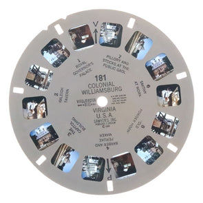 Colonial Williamsburg Virginia - U.S.A. - View-Master Printed Reel - vintage - (REL-181) Reel 3dstereo 