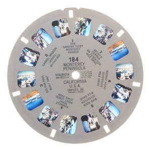 Monterey Peninsula California- U.S.A. - View-Master Printed Reel - vintage - (REL-184) Reel 3dstereo 