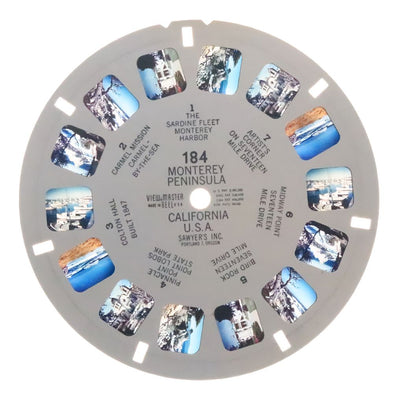 Monterey Peninsula California- U.S.A. - View-Master Printed Reel - vintage - (REL-184) Reel 3dstereo 