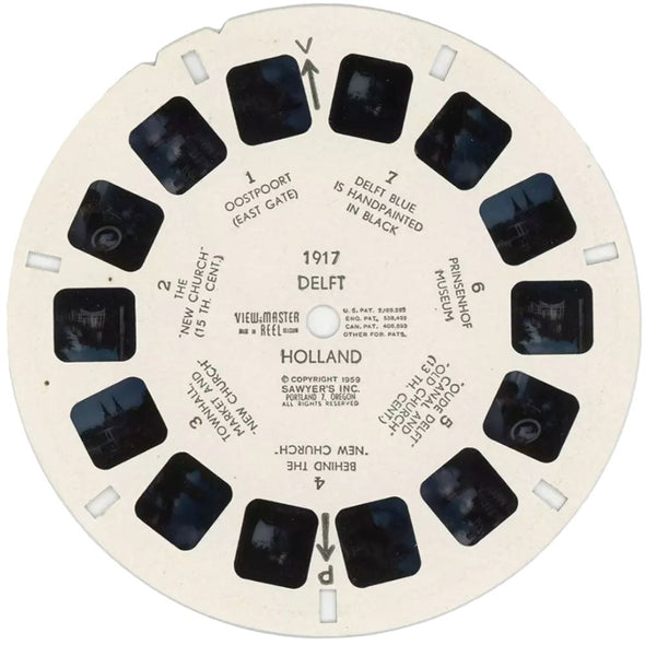 5 ANDREW - Delft, Holland - View-Master Single Reel - #1917 - vintage Reels 3dstereo 