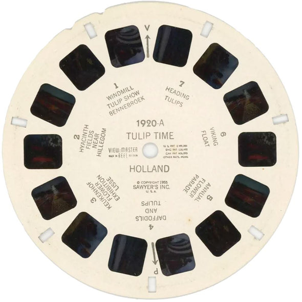 5 ANDREW - Tulip Time, Holland - View-Master Single Reel - #1920A - vintage Reels 3dstereo 