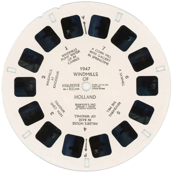 5 ANDREW - Windmills of Holland - View-Master Single Reel - #1947 - vintage Reels 3dstereo 