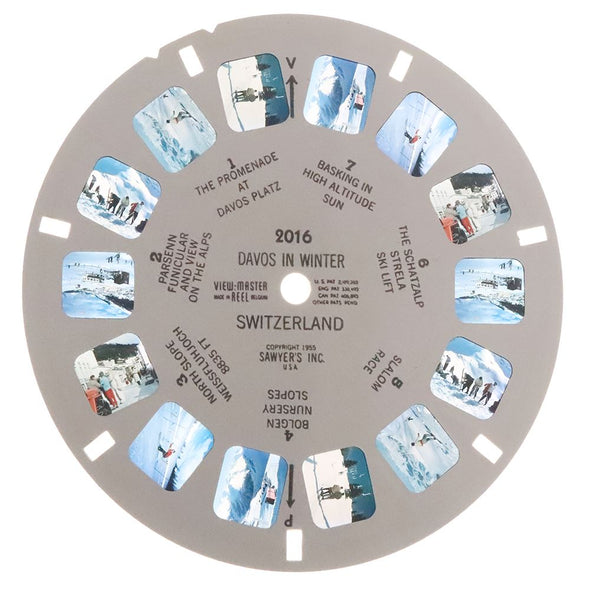 5 ANDREW - Davos in Winter, Switzerland - View-Master Single Reel - 1955 - vintage - 2016 Reels 3dstereo 