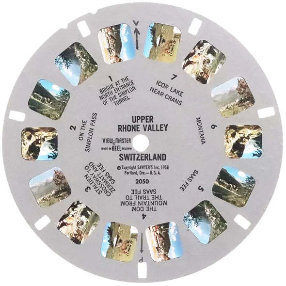 5 ANDREW - Upper Rhone Valley - Switzerland - View-Master Single Reel - #2050 - vintage Reels 3dstereo 