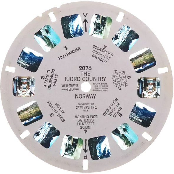 5 ANDREW - Fjord Country - Norway - View-Master Single Reel - #2076 - vintage Reels 3dstereo 