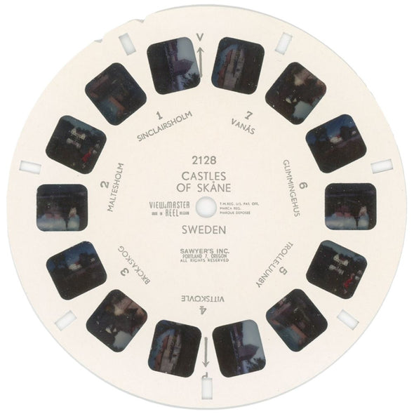 Castle of Skáne, Sweden - View-Master Single Reel - vintage - 2128 Reels 3dstereo 