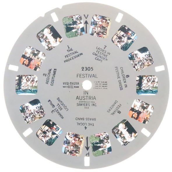 10 ANDREW - Festival in Austria - View-Master Single Reel - 1953 - vintage - 2305 Reels 3dstereo 
