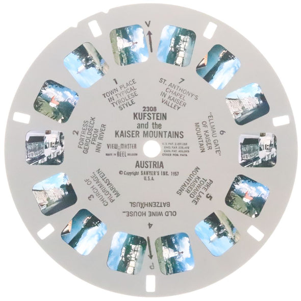 10 ANDREW - Kufstein and the Kaiser Mountains - View-Master Single Reel - 1957 - vintage - 2308 Reels 3dstereo 