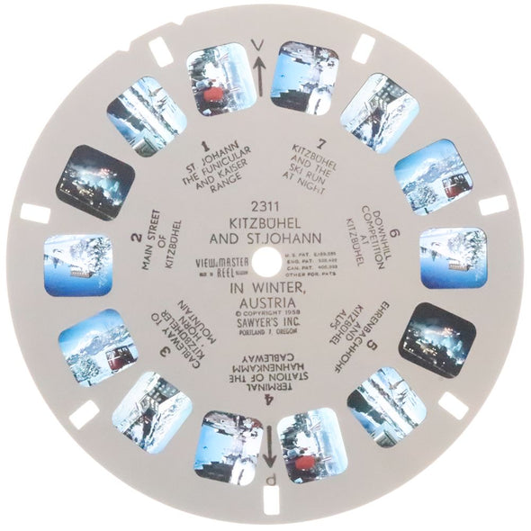 10 ANDREW - Kitzbuhel and St.Johann in Winter - View-Master Single Reel - 1958 - vintage - 2311 Reels 3dstereo 