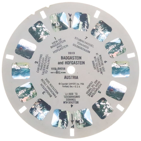10 ANDREW - Badgastein and Hofgastein - View-Master Single Reel - 1958 - vintage - 2313 Reels 3dstereo 