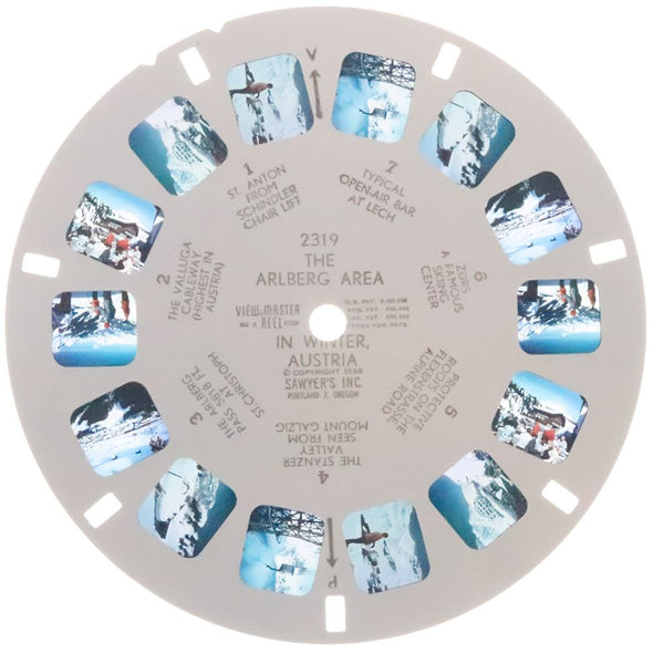 10 ANDREW - The Arlberg Area in Winter - View-Master Single Reel - 1958 - vintage - 2319 Reels 3dstereo 