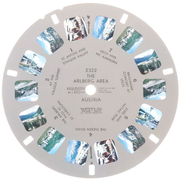 10 ANDREW - The Arlberg Area - View-Master Single Reel - vintage - 2322 Reels 3dstereo 