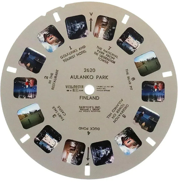 2620 - Aulanko Park Finland - View-Master - Vintage Single Reel Reels 3dstereo 