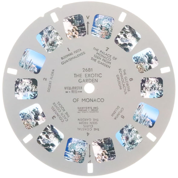 10 ANDREW - The Exotic Garden of Monaco - View-Master Single Reel - vintage - 2681 Reels 3dstereo 