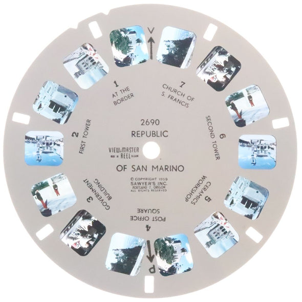 10 ANDREW - Republic of San Marino - View-Master Single Reel - 1959 - vintage - 2690 Reels 3dstereo 