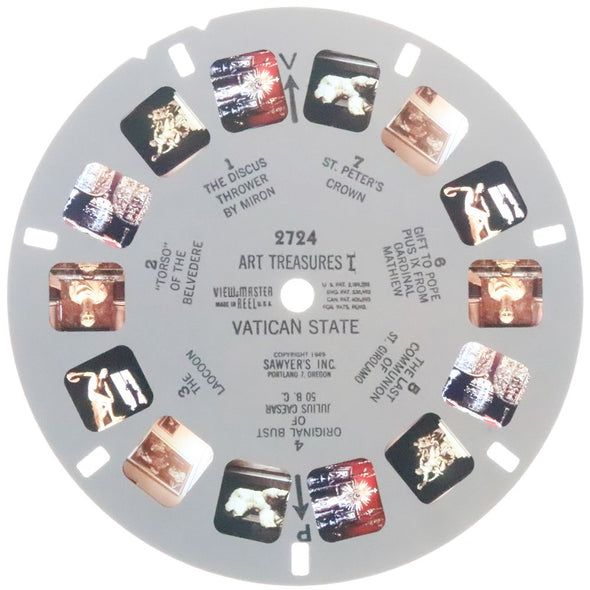 10 ANDREW - Art Treasures I - View-Master Single Reel - 1949 - vintage - 2724 Reels 3dstereo 