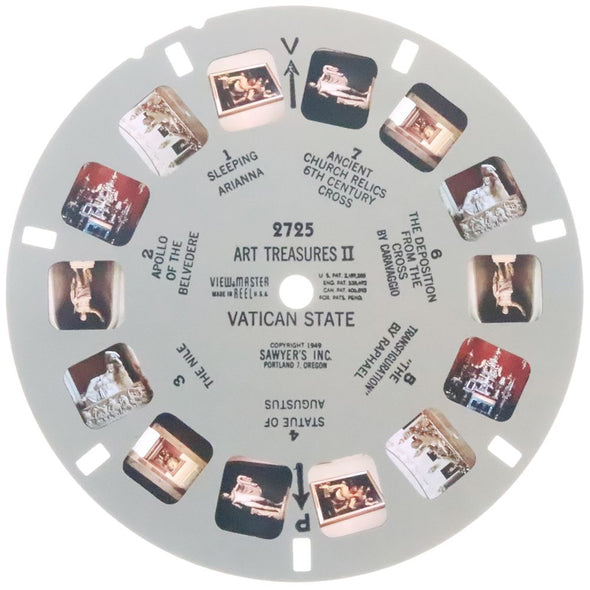 10 ANDREW - Art Treasures II - View-Master Single Reel - 1949 - vintage - 2725 Reels 3dstereo 