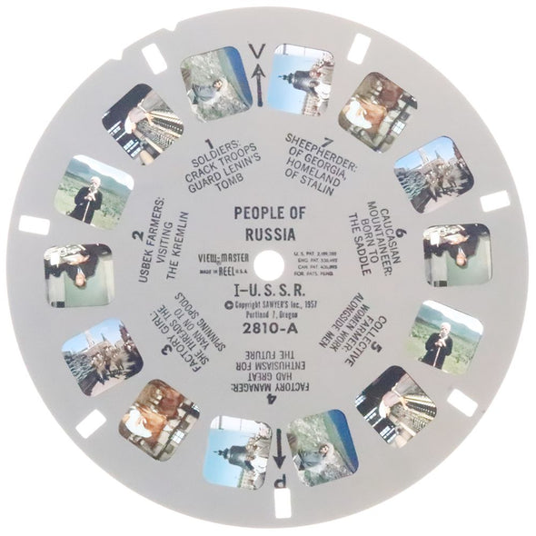 10 ANDREW - People of Russia I - View-Master Single Reel - 1957 - vintage - 2810-A Reels 3dstereo 