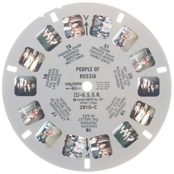 10 ANDREW - People of Russia III - View-Master Single Reel - 1957 - vintage - 2810-C Reels 3dstereo 