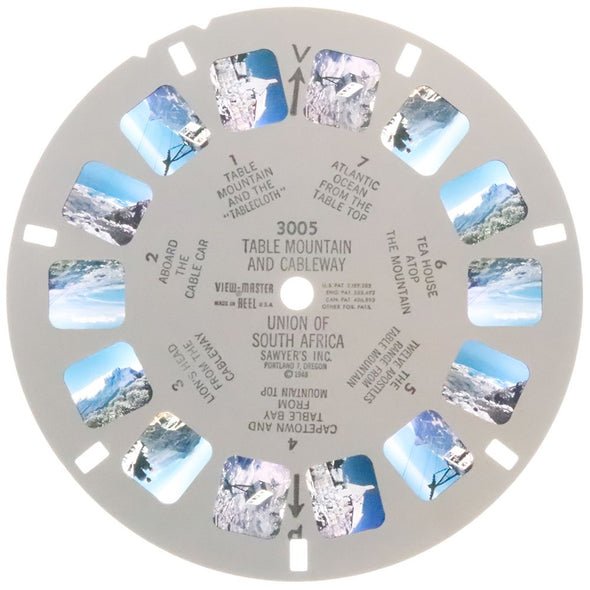 10 ANDREW - Table Mountain and Cableway - View-Master Single Reel - 1948 - vintage - 3005 Reels 3dstereo 