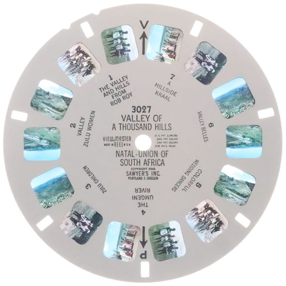 10 ANDREW - Valley Of A Thousand Hills - View-Master Single Reel - 1948 - vintage - 3027 Reels 3dstereo 