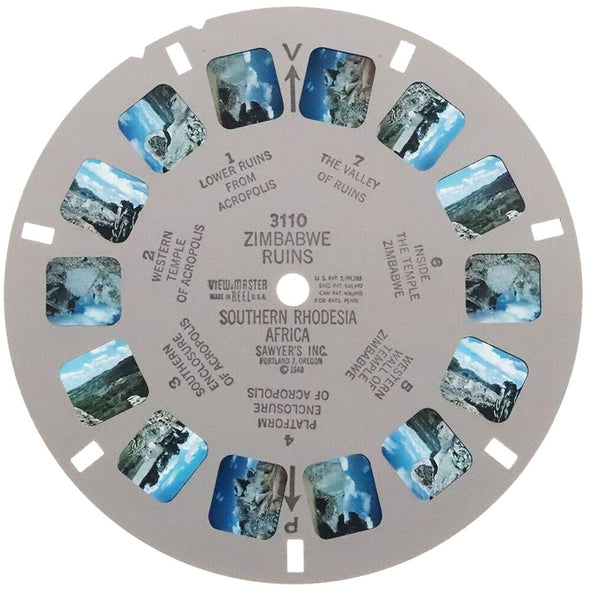5 ANDREW - Zimbabwe Ruins Southern Rhodesia Africa - View-Master Single Reel - 1948 - vintage - 3110 Packet 3dstereo 