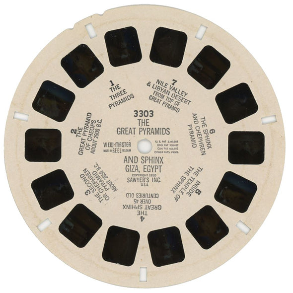 5 ANDREW - Great Pyramids and Sphinx Giza, Egypt - View-Master Single Reel - vintage - 3303 Packet 3dstereo 