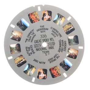 Great Smoky Mts. National Park Tenn. - U.S.A. - View-Master Printed Reel - vintage - (REL-336) Reel 3dstereo 