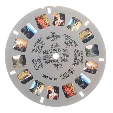 Great Smoky Mts. National Park Tenn. - U.S.A. - View-Master Printed Reel - vintage - (REL-336) Reel 3dstereo 