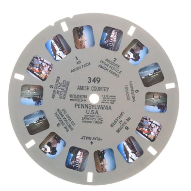Amish Country - Pennsylvania U.S.A. - View-Master Printed Reel - vintage - (REL-349) 3dstereo 
