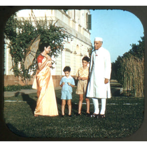 4 ANDREW - At Home with Jawaharlal Nehru - View-Master Single Reel - vintage - 4303 Reels 3dstereo 