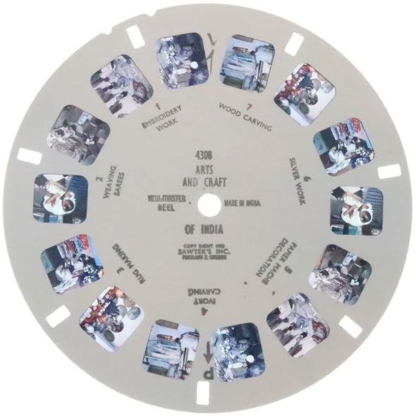 Arts and Crafts of India - View-Master Reel - 1952 - vintage - 4308 Reel 3dstereo 