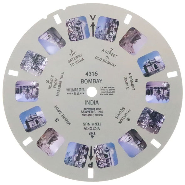 Bombay India - View-Master Single Reel - vintage - 4316 Reels 3dstereo 