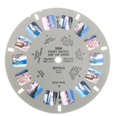 Sidney Beaches and Surf Life - View-Master - Single Reel - vintage - 5006 Reels 3dstereo 