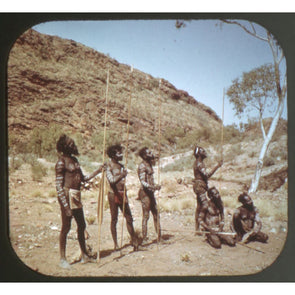 5 ANDREW - Kangaroo Hunt with Aborigines of Australia - View-Master Single Reel - vintage - 5020 Packet 3dstereo 