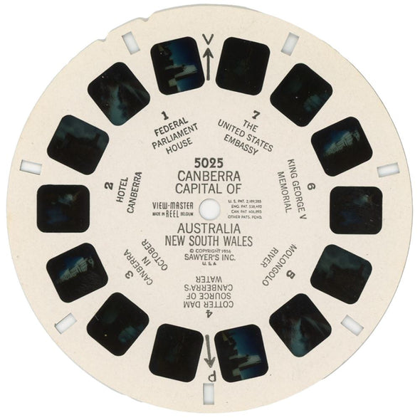 5 ANDREW - Canberra Capital of Australia - View-Master Single Reel - vintage - 5025 Packet 3dstereo 