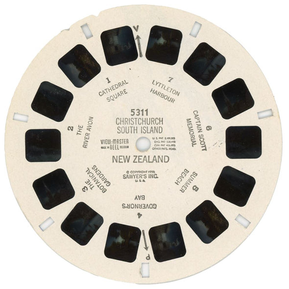 5 ANDREW - Christchurch South Island, New Zealand - Belgium View-Master Single Reel - vintage - 5311 Packet 3dstereo 