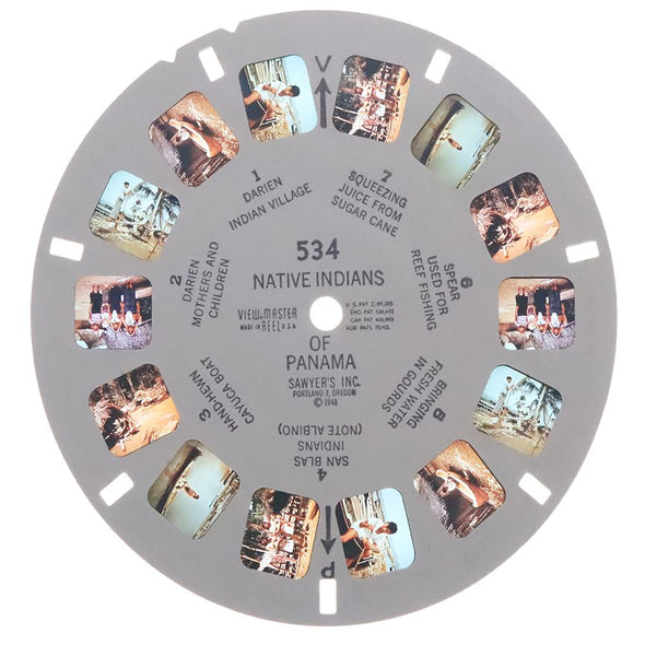 5 ANDREW - Native Indians of Panama - View-Master Single Reel - 1948 - vintage - 534 Reels 3dstereo 