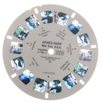 9018 - Ausable Chasm, New York View-Master - Vintage Single Reel 3dstereo 