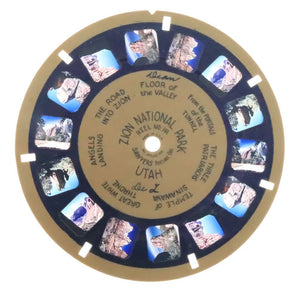 Zion - National Park - View-Master - Vintage Blue - Ring Reel (BR-141c) Reels 3dstereo 