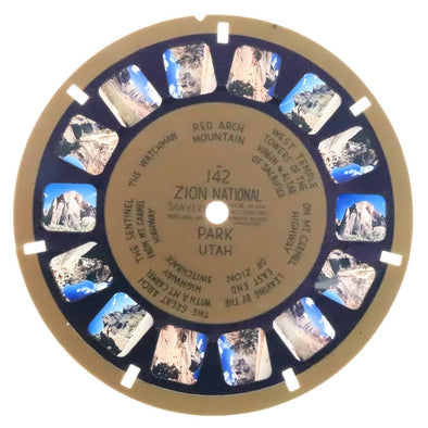Zion - National Park - View-Master -Blue Ring - Reel (BR-142n) Reels 3dstereo 