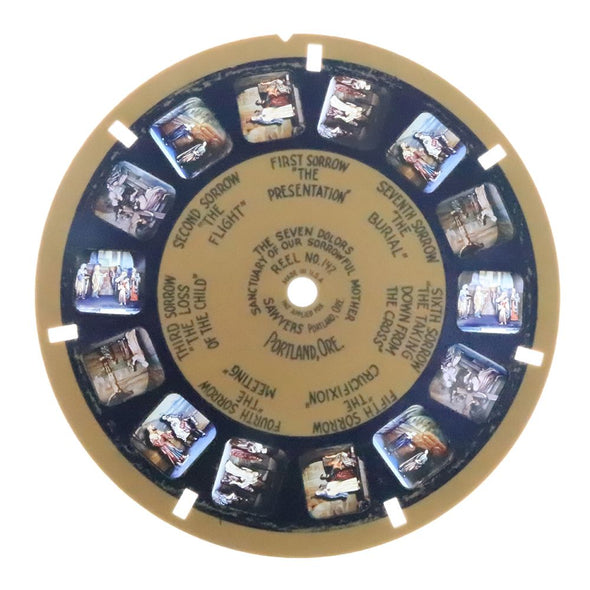 Seven Dolors - Sanctuary of our Sorrowful Mother - View-Master - Blue Ring- Reel (BR-147c) Reels 3dstereo 
