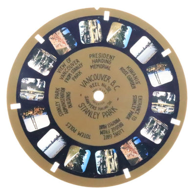 Vancouver British Columbia Stanley Park - View-Master Blue Ring Reel - vintage - (BR-311c) Reels 3dstereo 