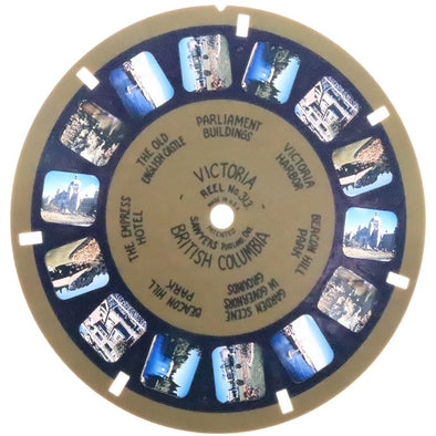 Victoria B.C. and Butchart's Gardens - View-Master Blue Ring Reel - vintage - (BR-313c) Reels 3dstereo 