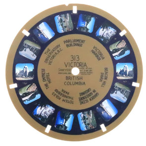 Victoria B.C. and Butchart's Gardens - View-Master Blue Ring Reel - vintage - (BR-313n) Reels 3dstereo 